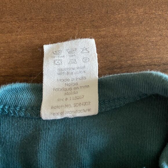 Kate Quinn Solid Teal Footed Sleeper/Romper Newborn - Picture 8 of 8